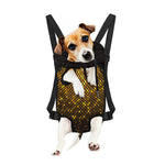 Gold Disco Lights Pattern Print Pet Carrier Backpack
