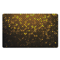 Gold Disco Lights Pattern Print Polyester Doormat