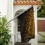 Gold Disco Lights Pattern Print Polyester Flag
