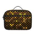 Gold Disco Lights Pattern Print Portable Lunch Bag