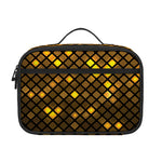 Gold Disco Lights Pattern Print Portable Lunch Bag