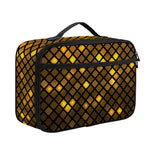 Gold Disco Lights Pattern Print Portable Lunch Bag