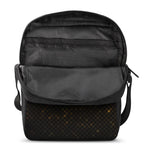 Gold Disco Lights Pattern Print Rectangular Crossbody Bag