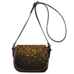 Gold Disco Lights Pattern Print Saddle Bag