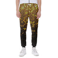 Gold Disco Lights Pattern Print Joggers