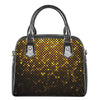 Gold Disco Lights Pattern Print Shoulder Handbag