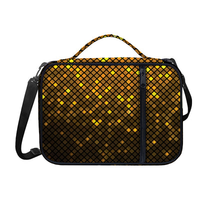 Gold Disco Lights Pattern Print Shoulder Strap Bible Bag