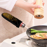 Gold Disco Lights Pattern Print Skillet Handle Cover