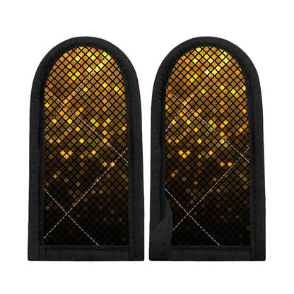 Gold Disco Lights Pattern Print Skillet Handle Cover