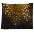 Gold Disco Lights Pattern Print Tapestry
