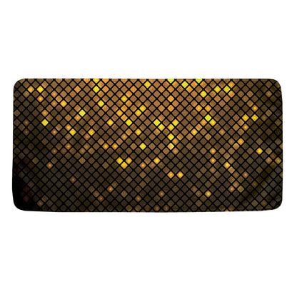 Gold Disco Lights Pattern Print Towel