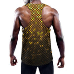Gold Disco Lights Pattern Print Training Tank Top