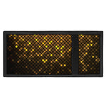 Gold Disco Lights Pattern Print Trifold Wallet