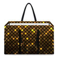 Gold Disco Lights Pattern Print Utility Tote Bag