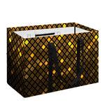 Gold Disco Lights Pattern Print Utility Tote Bag