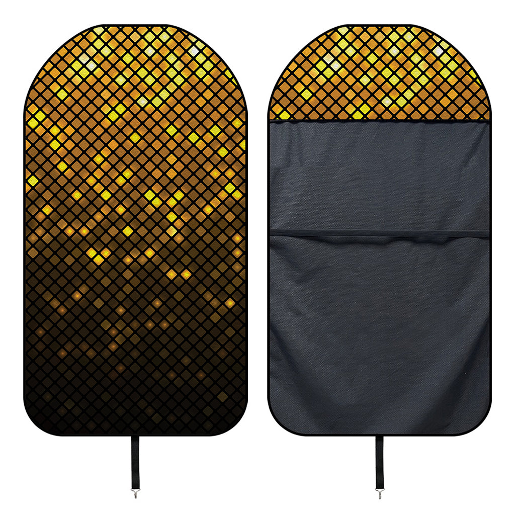 Gold Disco Lights Pattern Print Waterproof Car Seat Cover