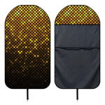 Gold Disco Lights Pattern Print Waterproof Car Seat Cover