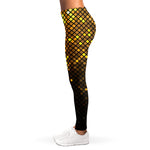 Gold Disco Lights Pattern Print Women's Leggings