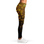 Gold Disco Lights Pattern Print Women's Leggings