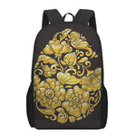 Gold Easter Egg Print 17 Inch Backpack