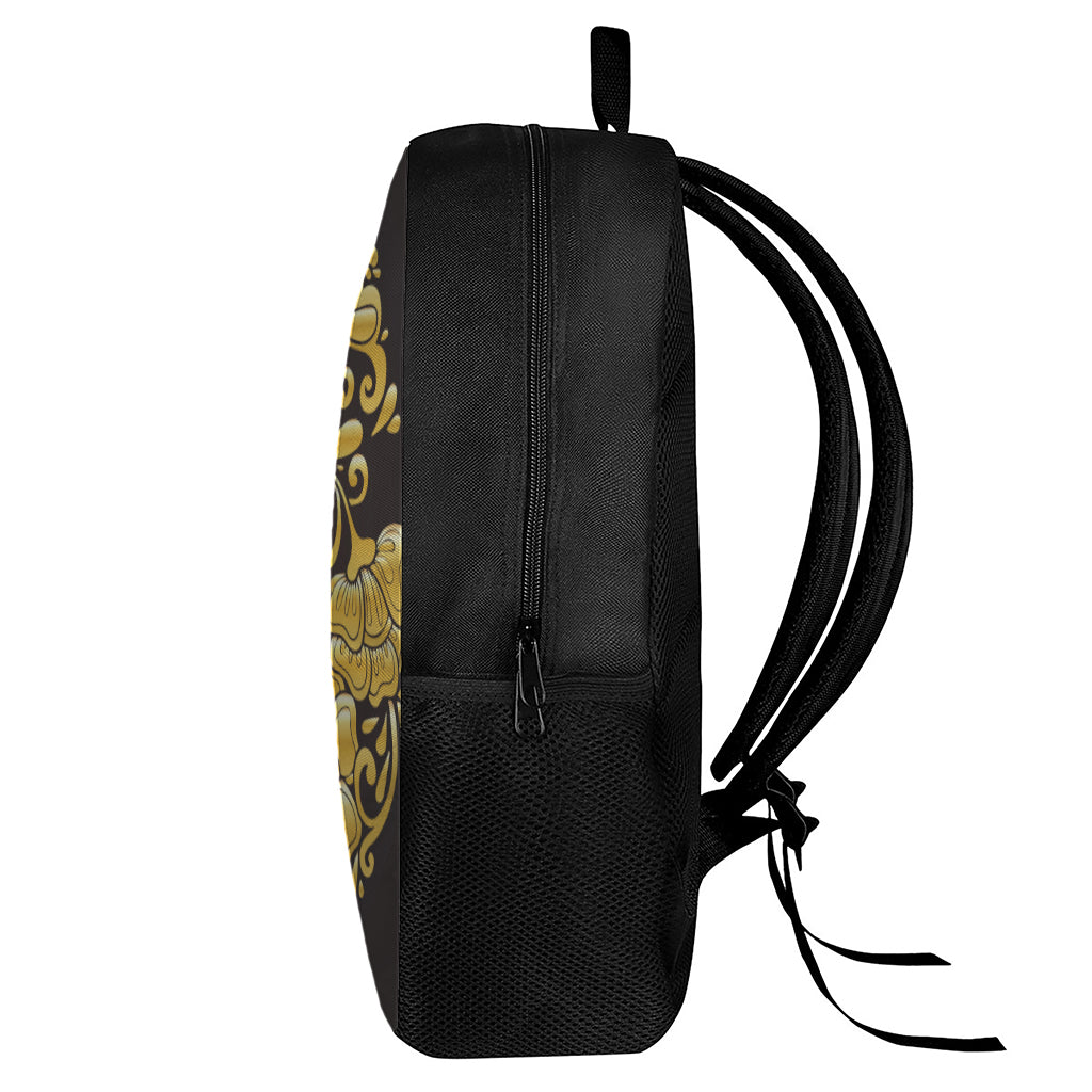 Gold Easter Egg Print 17 Inch Backpack