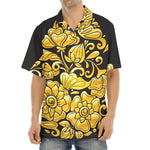 Gold Easter Egg Print Aloha Shirt