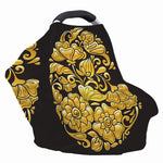 Gold Easter Egg Print Baby Seat Cover