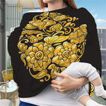 Gold Easter Egg Print Baby Seat Cover