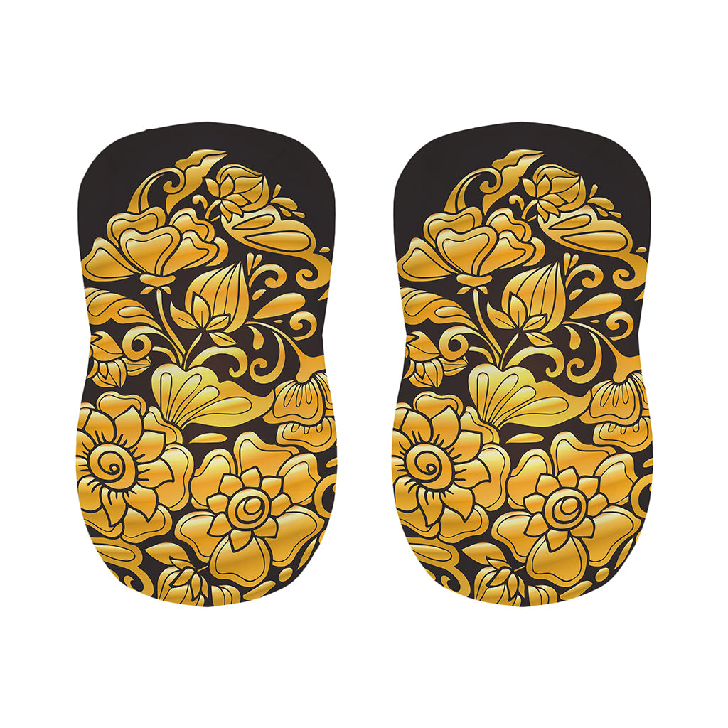 Gold Easter Egg Print Bar Stool Covers