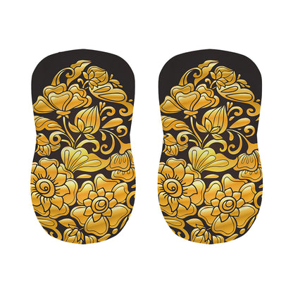 Gold Easter Egg Print Bar Stool Covers