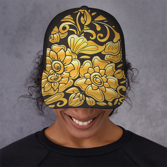 Gold Easter Egg Print Baseball Cap