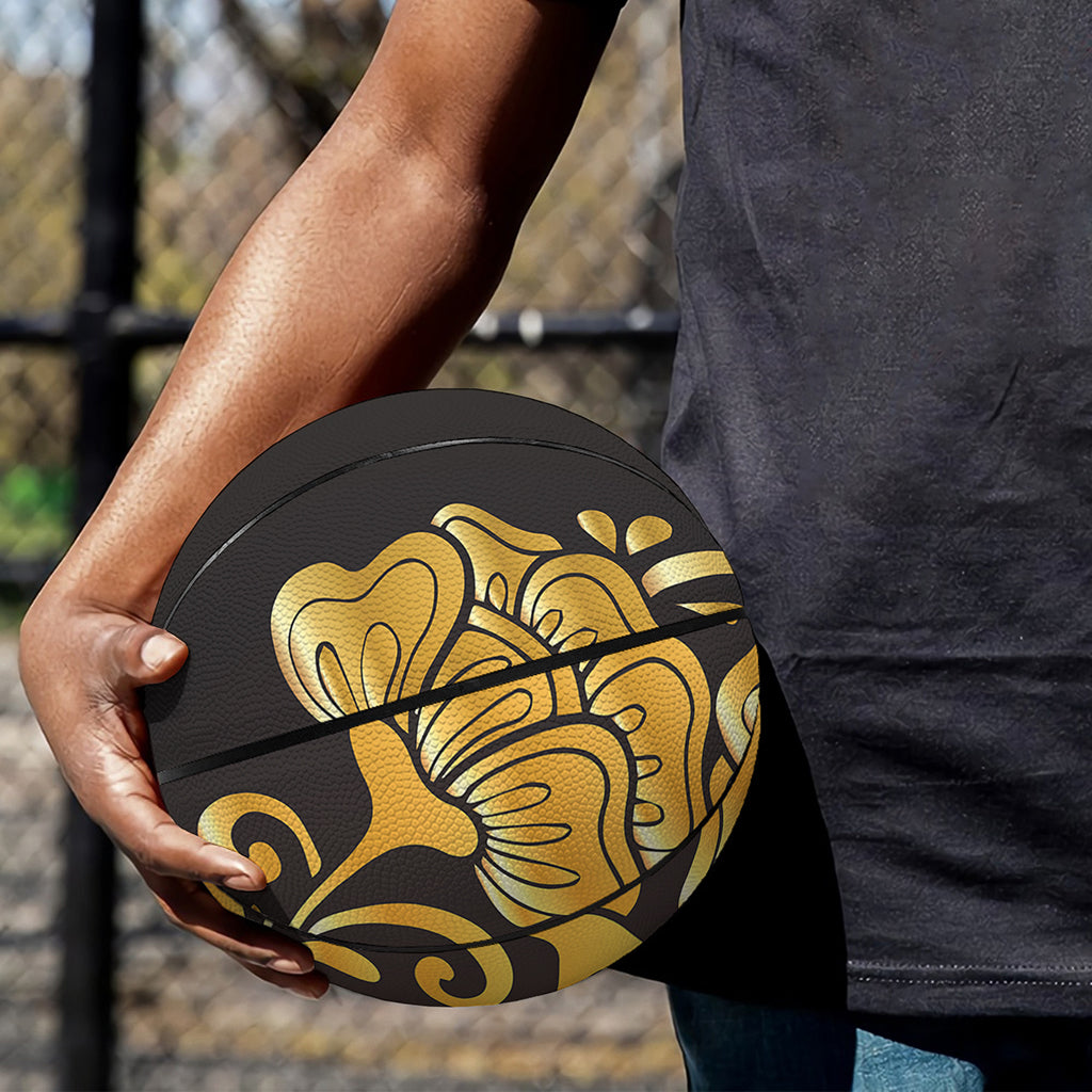 Gold Easter Egg Print Basketball