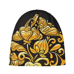 Gold Easter Egg Print Beanie