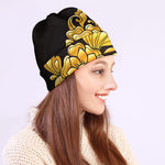 Gold Easter Egg Print Beanie