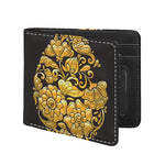 Gold Easter Egg Print Bifold Wallet
