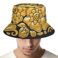 Gold Easter Egg Print Bucket Hat