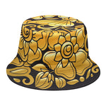 Gold Easter Egg Print Bucket Hat
