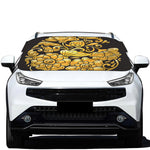 Gold Easter Egg Print Car Windshield Snow Cover