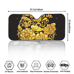 Gold Easter Egg Print Car Windshield Sun Shade