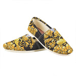Gold Easter Egg Print Casual Shoes