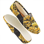 Gold Easter Egg Print Casual Shoes