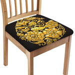 Gold Easter Egg Print Chair Cushion Cover