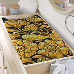 Gold Easter Egg Print Changing Pad Cover