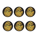 Gold Easter Egg Print Coaster Set