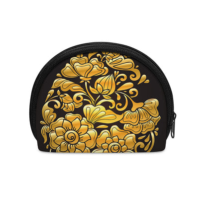 Gold Easter Egg Print Coin Purse