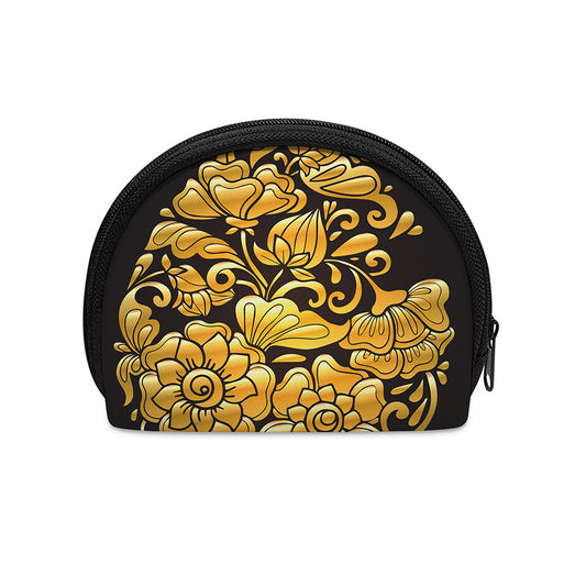 Gold Easter Egg Print Coin Purse
