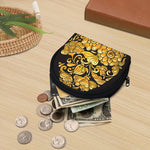 Gold Easter Egg Print Coin Purse