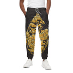 Gold Easter Egg Print Cotton Pants