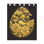 Gold Easter Egg Print Curtain