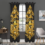Gold Easter Egg Print Curtain